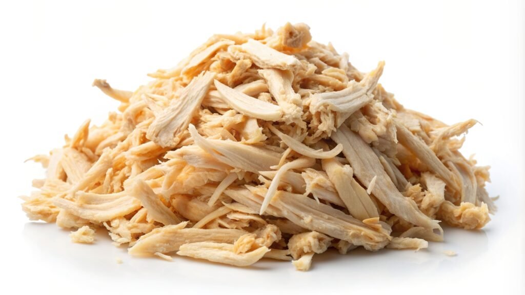 receta de pollo asado desmenuzado